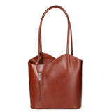 Fabiola Borsa a spalla da donna 100% pelle 9039-MARRONE BROWN Gave Lux