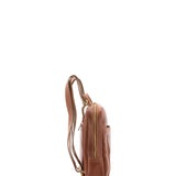 Unisex Backpack In Genuine Leather Made in Italy 27x36x8 cm