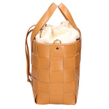 Borsa a mano da donna Vera pelle MYB-7055-SS-CUOIO+BEIGE My Best Bag