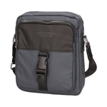 Borsa a tracolla uomo 100% PU Leather PCL3018-GREY-BLACK Northampton Polo Club