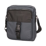Borsa a tracolla uomo 100% PU Leather PCL3018-GREY-BLACK Northampton Polo Club