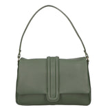 Jasmine Borsa a spalla da donna Vera pelle 06496-214 VERDE SCURO Gave Lux