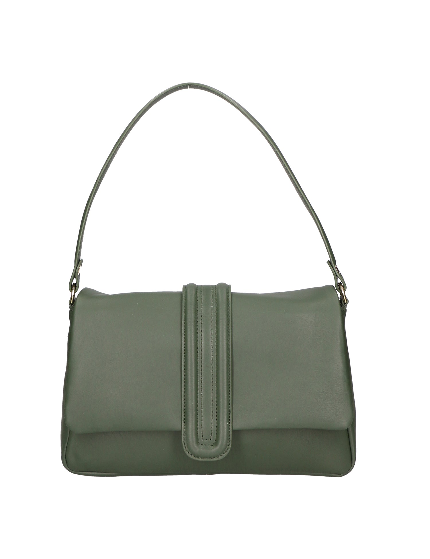 Jasmine Borsa a spalla da donna Vera pelle 06496-214 VERDE SCURO Gave Lux