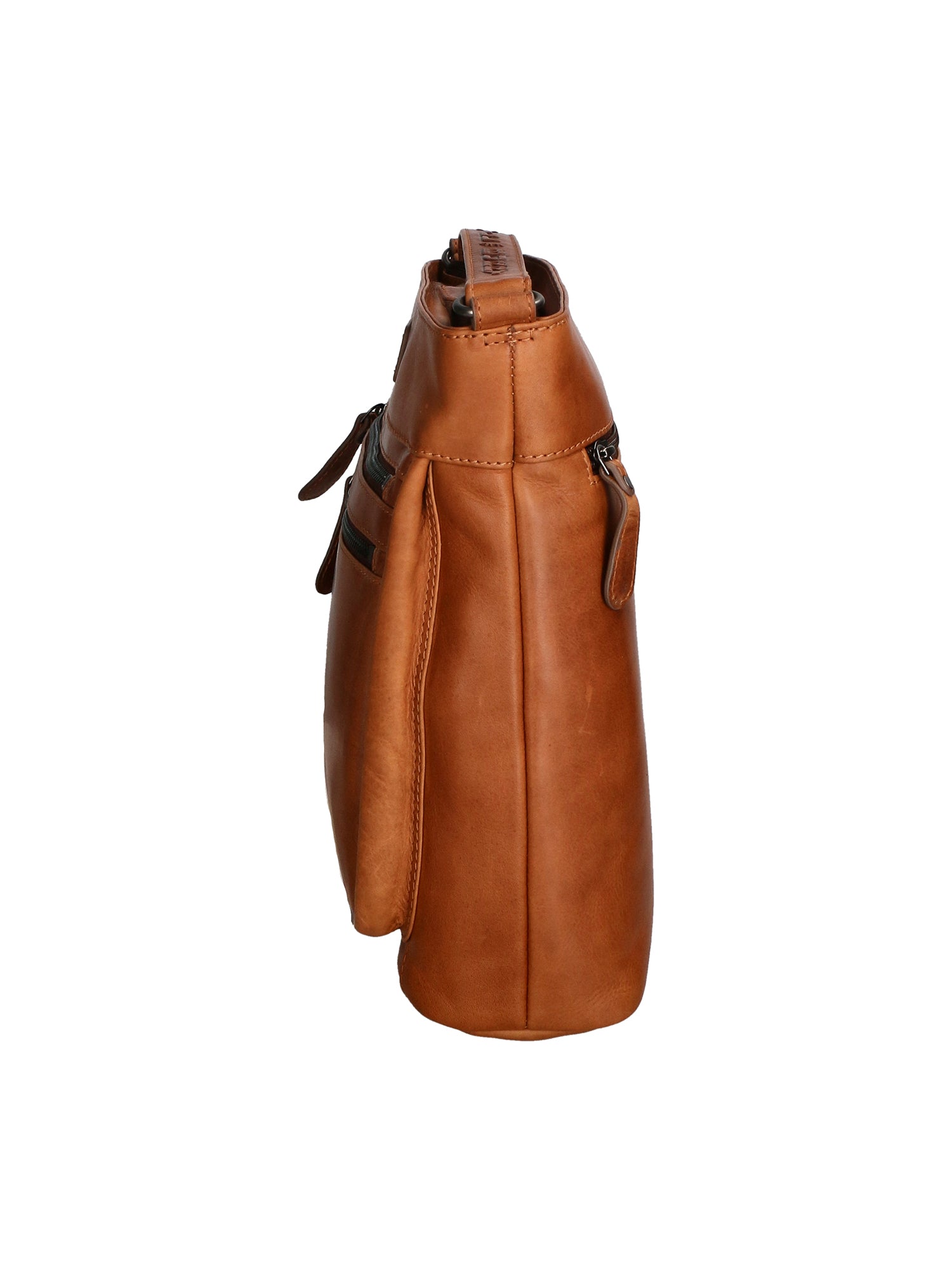Borsa a tracolla da uomo Vera Pelle RFID HILB-3163-CUOIO Hill Burry