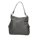 Bea Borsa a spalla da donna 100% pelle 05710-D27 GRIGIO SCURO DARK GREY Gave Lux