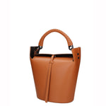 Seraphina Plus Borsa a secchiello da donna Vera pelle 6549-CUOIO Gave Lux