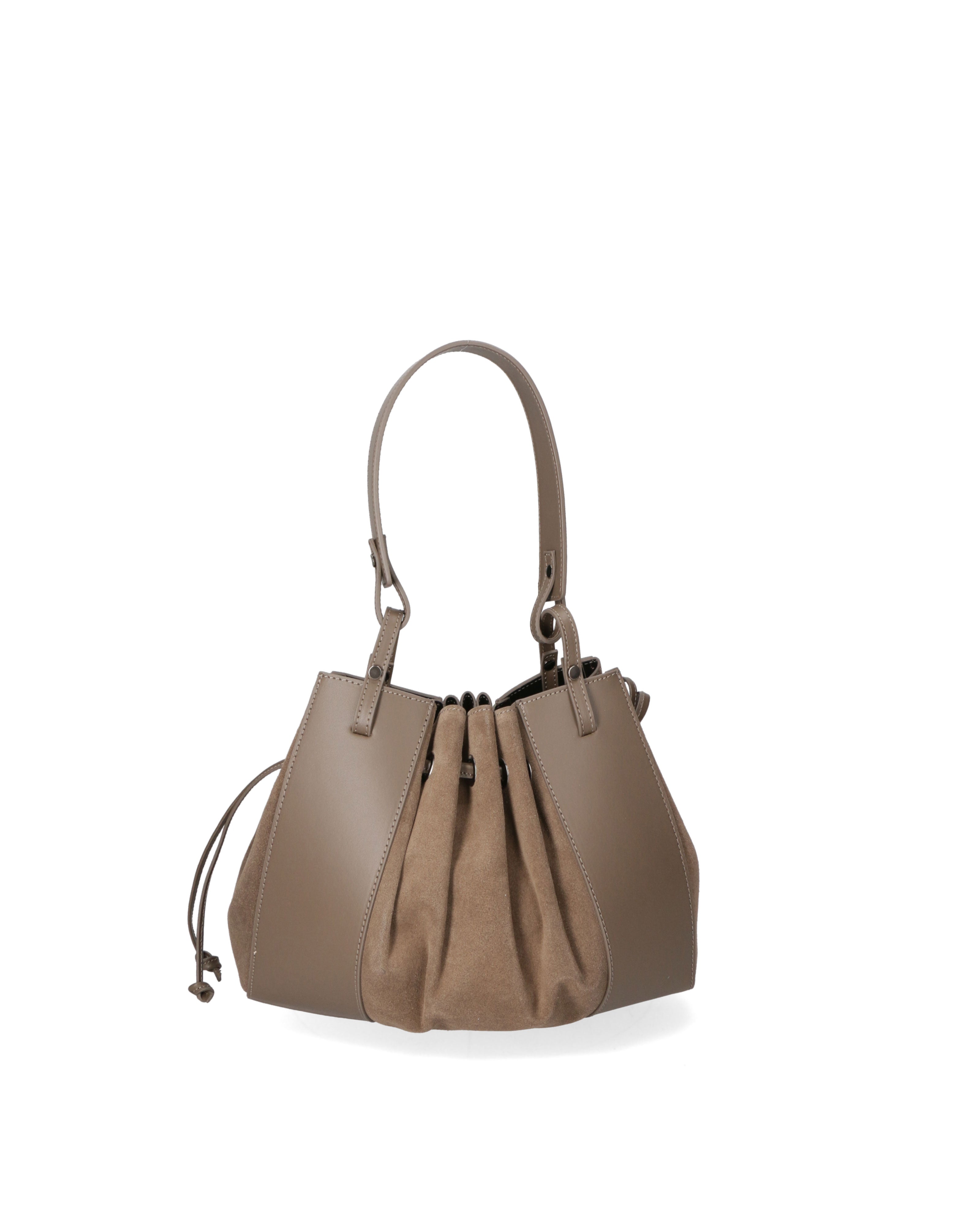 Edera Chic Borsa a mano da donna Vera Pelle 03695-L110 TAUPE Chiara Ferretti