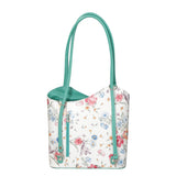 Elsa Borsa a spalla da donna Vera pelle 80056-D80 VERDE ACQUA Gave Lux