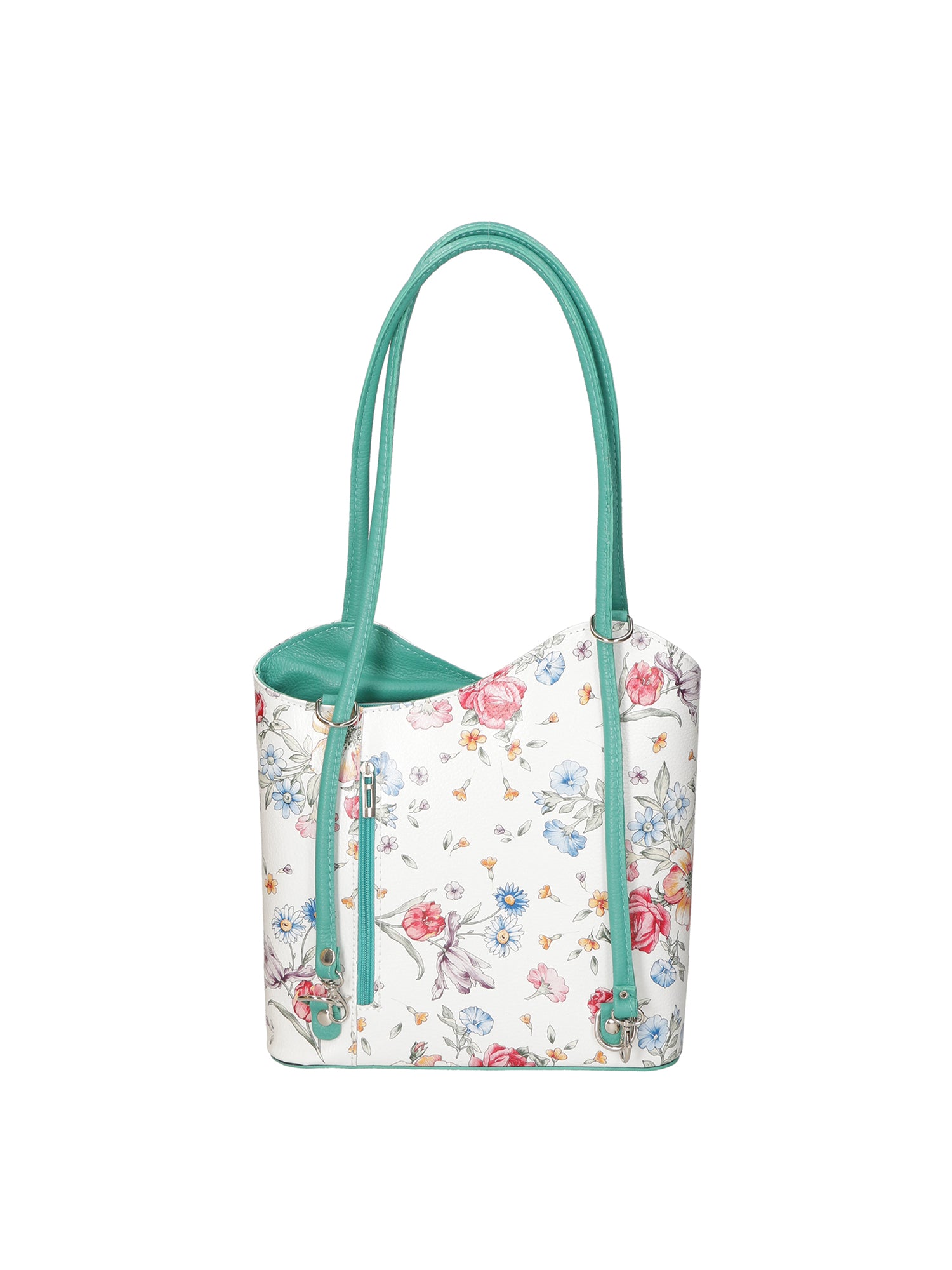 Elsa Borsa a spalla da donna Vera pelle 80056-D80 VERDE ACQUA Gave Lux