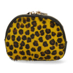 Rachele Pochette donna vera pelle Zip 02535-GHEPARDO GIALLO Gave Lux