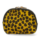 Rachele Pochette donna vera pelle Zip 02535-GHEPARDO GIALLO Gave Lux