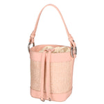 Borsa a secchiello da donna Misto pelle e tessuto MYB-05166-SS-506+S13 ROSA My Best Bag