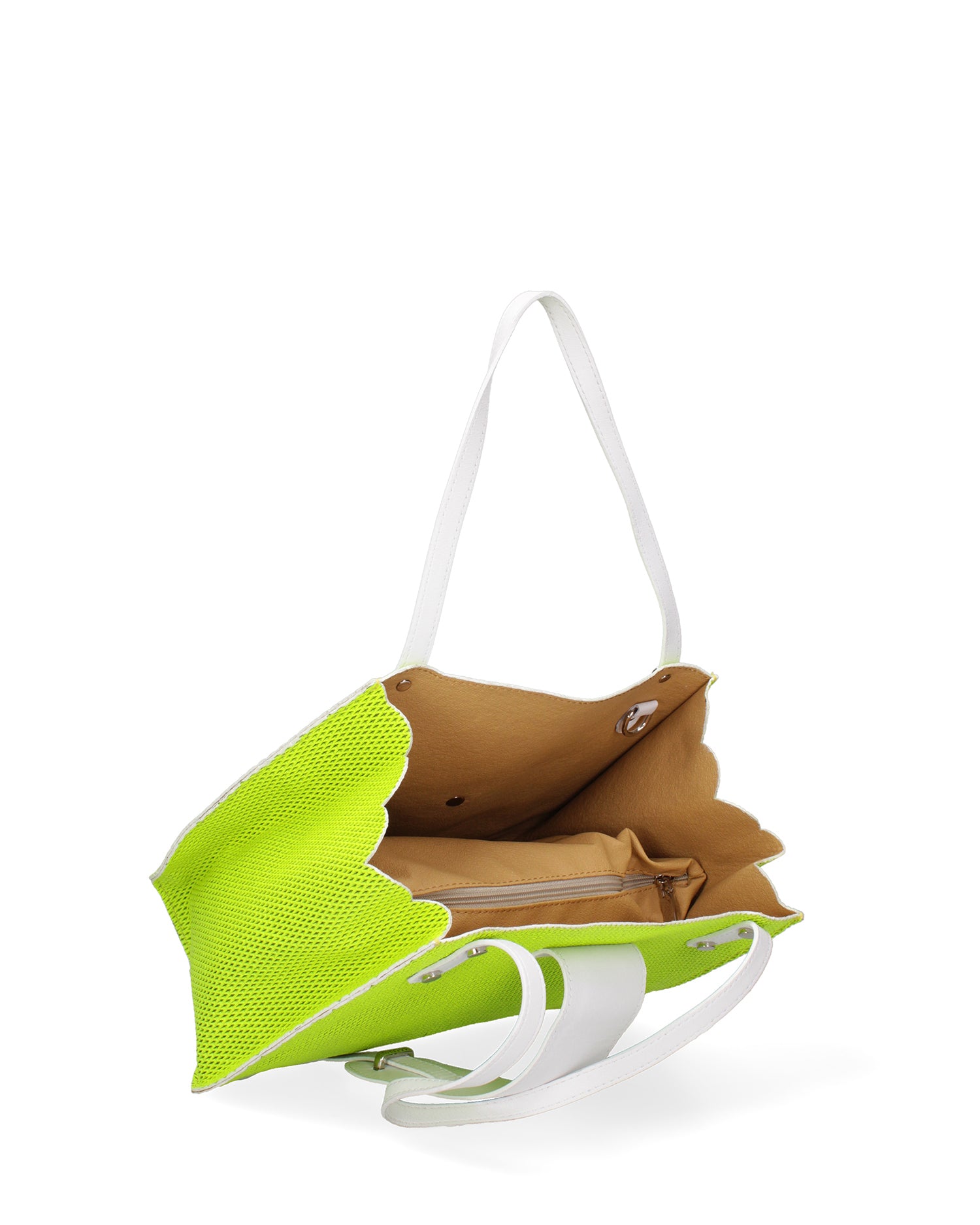 Palermo Borsa a spalla da donna Vera pelle 697756-GIALLO Gave Lux