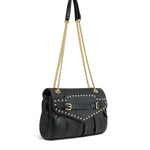 Elora Elite Borsa a spalla da donna 100% poliuretano B17131-NERO Braccialini