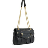 Elora Elite Borsa a spalla da donna 100% poliuretano B17131-NERO Braccialini