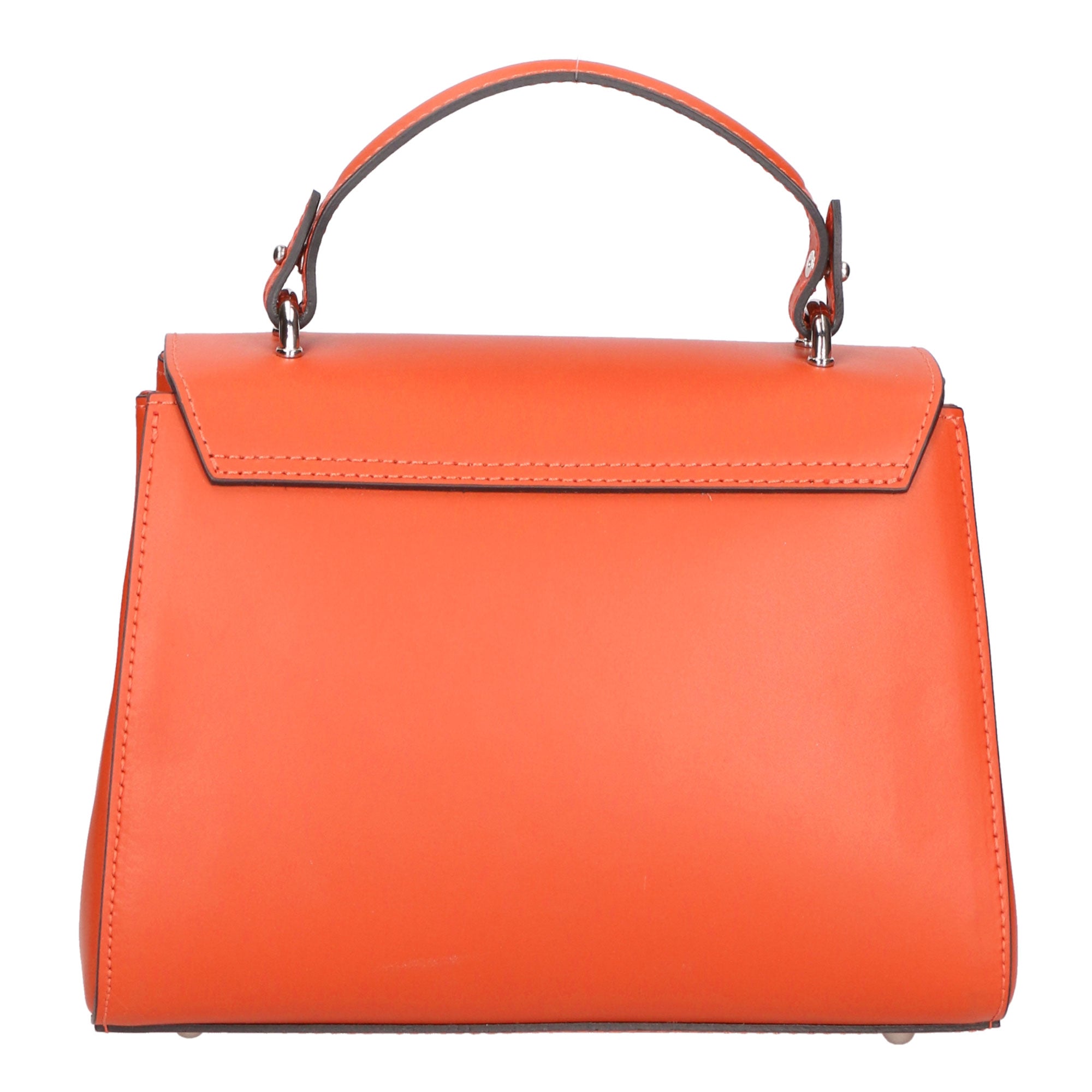 Borsa a mano da donna Vera pelle italiana MYB-6002-FW-L311 MATTONE My Best Bag