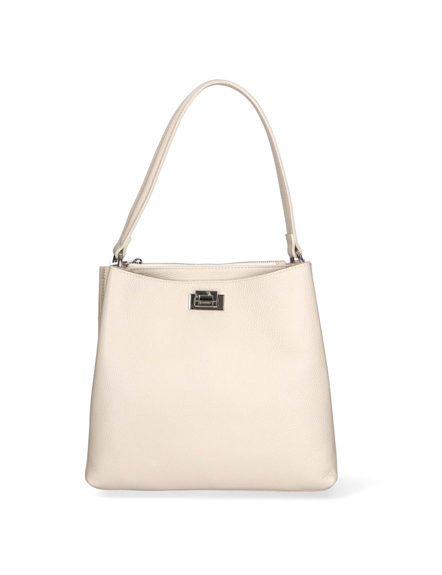 Adelasia Borsa a mano da donna 100% pelle 04495-D37 LATTE MILK Gave Lux