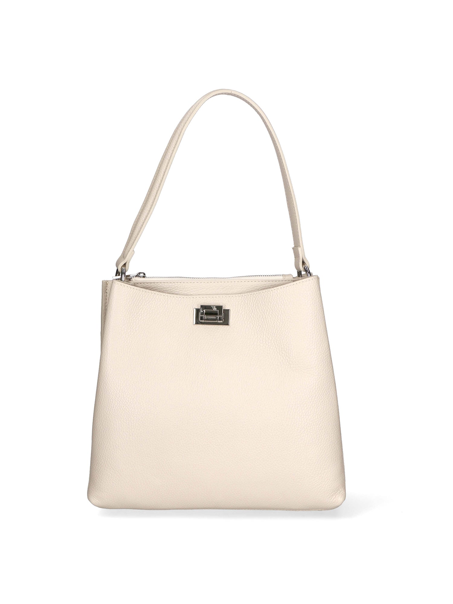 Adelasia Borsa a mano da donna 100% pelle 04495-D37 LATTE MILK Gave Lux