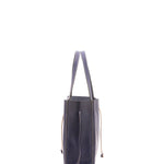 Borsa a mano unisex vera pelle Made in Italy 4611-BLU Alessia Firenze