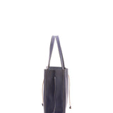 Borsa a mano unisex vera pelle Made in Italy 4611-BLU Alessia Firenze