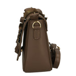Morena Borsa a spalla da donna Vera pelle 1817-T.MORO DARK BROWN Gave Lux