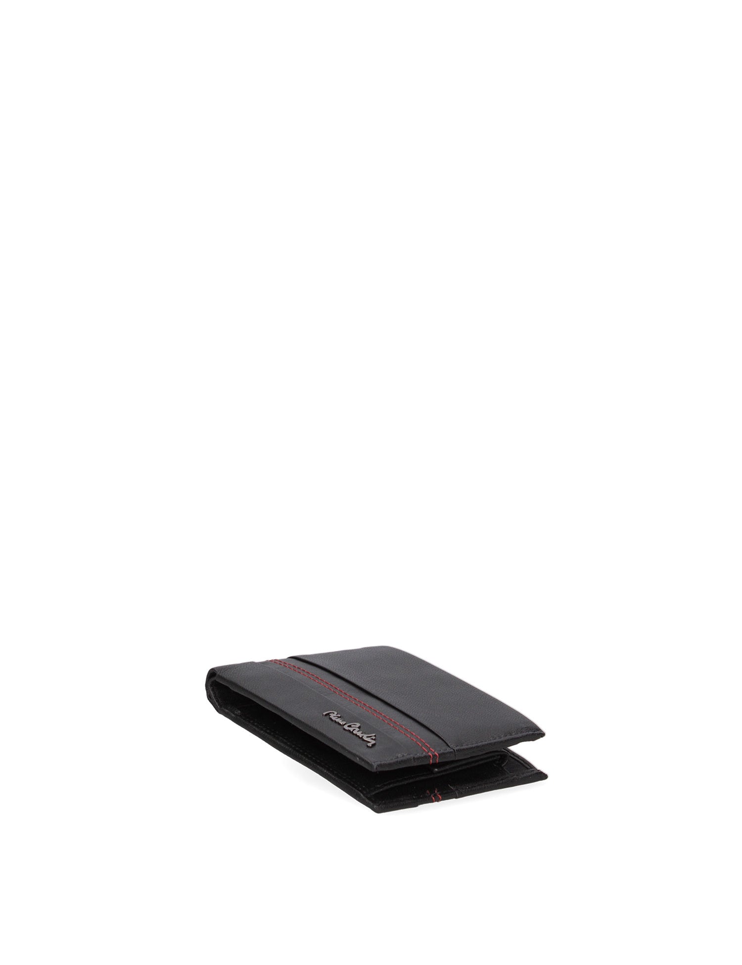 Portafoglio uomo in vera pelle Sfoderato 8805-97-NERO-ROSSO Pierre Cardin