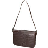 Azzurra Borsa a spalla da donna Vera pelle croco 05699-C23 T.MORO Gave Lux