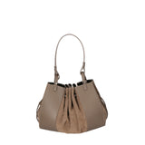 Edera Chic Borsa a mano da donna Vera Pelle 03695-L110 TAUPE Chiara Ferretti