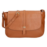 Veronica Borsa a spalla da donna Vera pelle 06519-D17 CUOIO SCURO Gave Lux