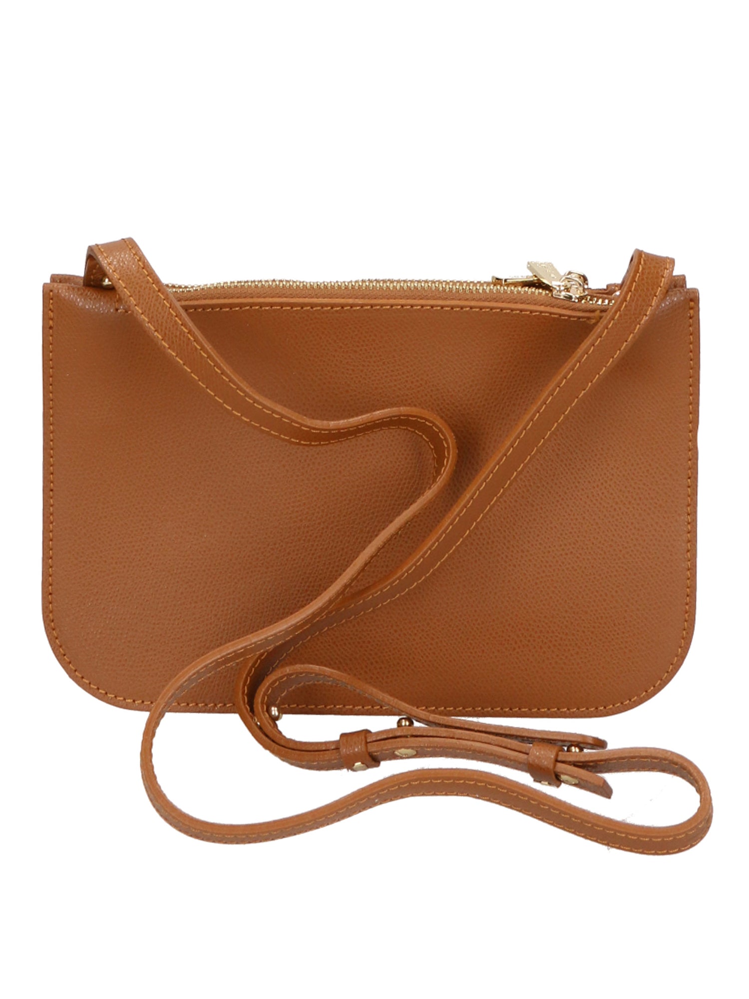 Borsa a tracolla da donna Vera pelle MYB-8029-FW-PL17 CUOIO SCURO My Best Bag