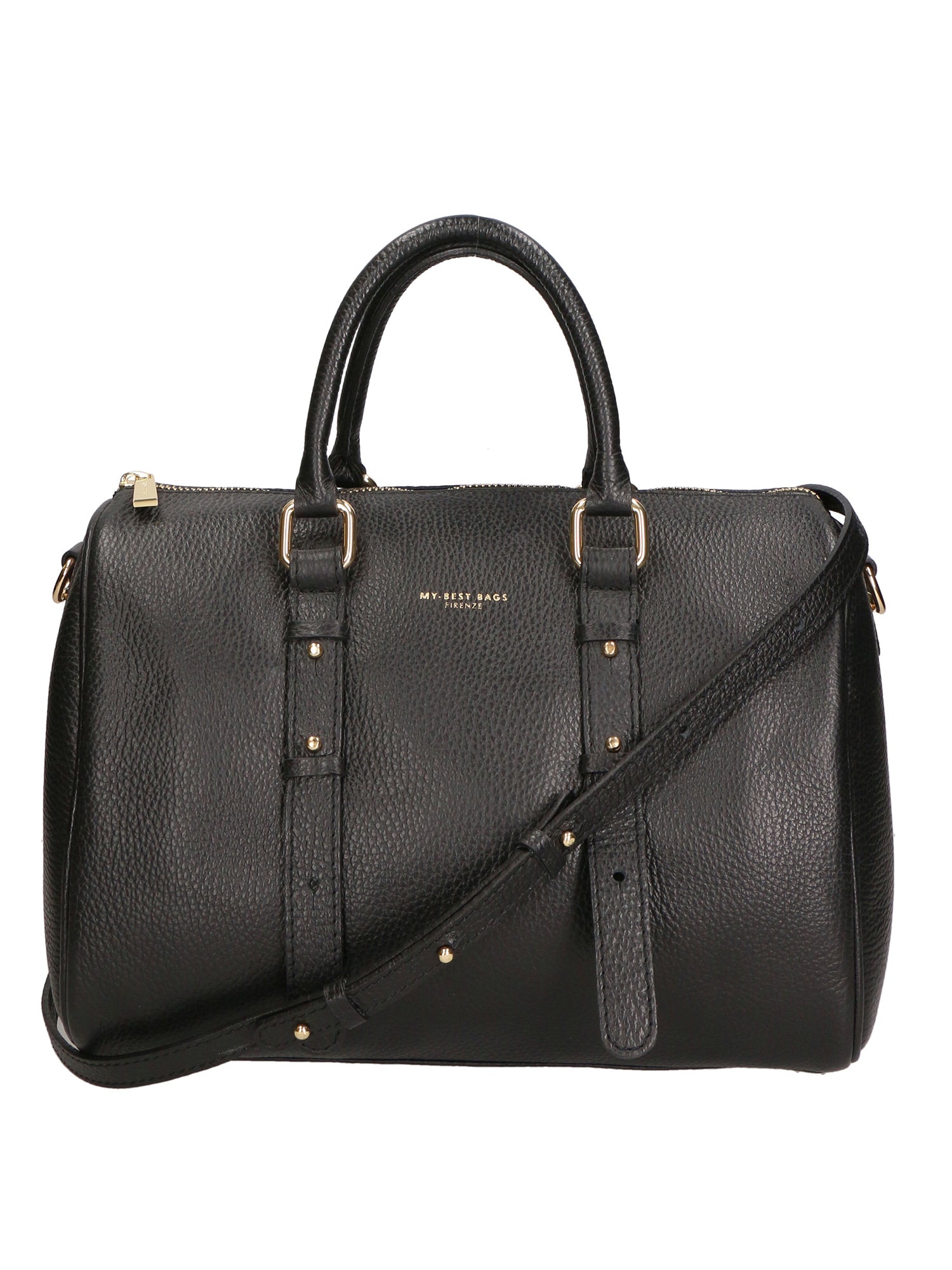 Borsa a mano da donna Vera pelle MYB-8022-FW-D28 NERO My Best Bag