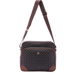 Avelia Borsa a tracolla da donna Ecopelle 4018-BLACK BROWN Briciole