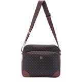 Avelia Borsa a tracolla da donna Ecopelle 4018-BLACK BROWN Briciole