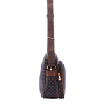 Avelia Borsa a tracolla da donna Ecopelle 4018-BLACK BROWN Briciole