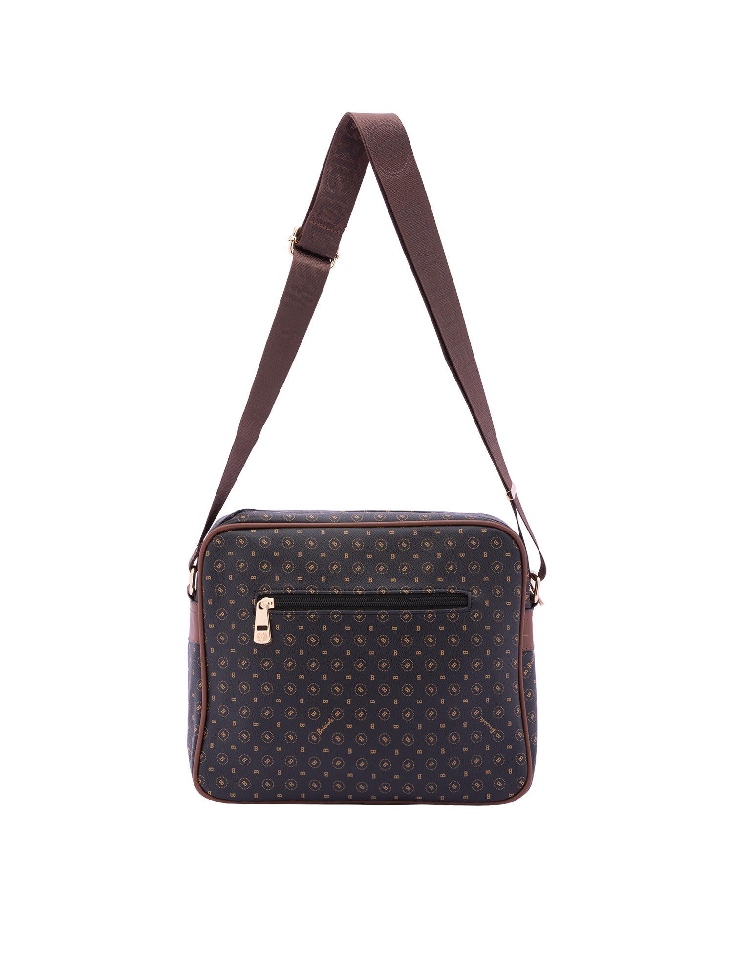 Avelia Borsa a tracolla da donna Ecopelle 4018-BLACK BROWN Briciole
