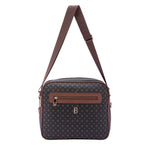 Iduna Borsa a tracolla da donna Ecopelle e poliestere 4019-BLACK BROWN Briciole