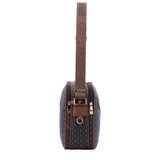 Iduna Borsa a tracolla da donna Ecopelle e poliestere 4019-BLACK BROWN Briciole