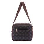 Iduna Borsa a tracolla da donna Ecopelle e poliestere 4019-BLACK BROWN Briciole