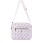 Iduna Borsa a tracolla da donna Ecopelle e poliestere 4019-WHITE Briciole