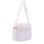 Iduna Borsa a tracolla da donna Ecopelle e poliestere 4019-WHITE Briciole