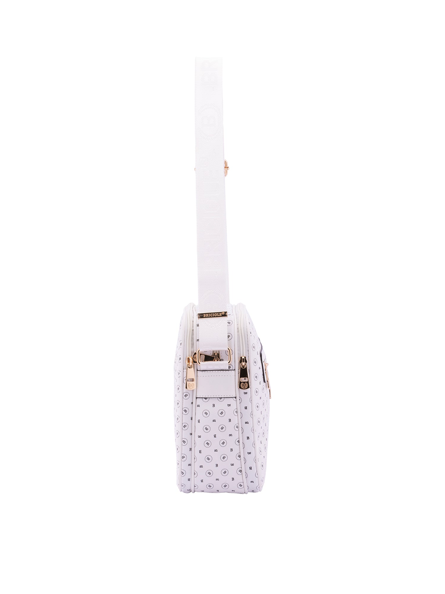Iduna Borsa a tracolla da donna Ecopelle e poliestere 4019-WHITE Briciole