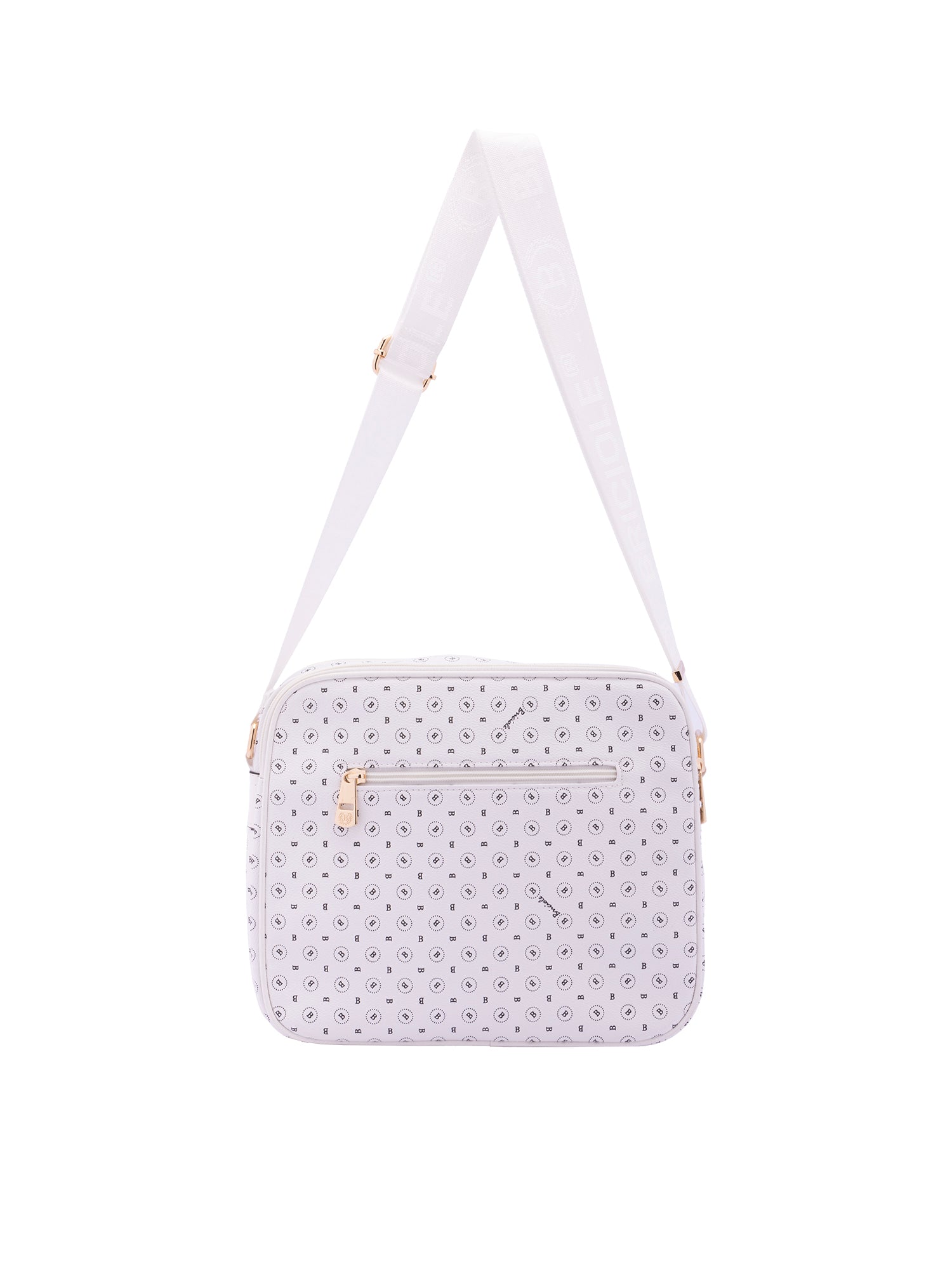 Iduna Borsa a tracolla da donna Ecopelle e poliestere 4019-WHITE Briciole