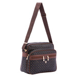 Elowen Borsa a tracolla da donna Ecopelle 4020-BLACK BROWN Briciole