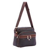Elowen Borsa a tracolla da donna Ecopelle 4020-BLACK BROWN Briciole