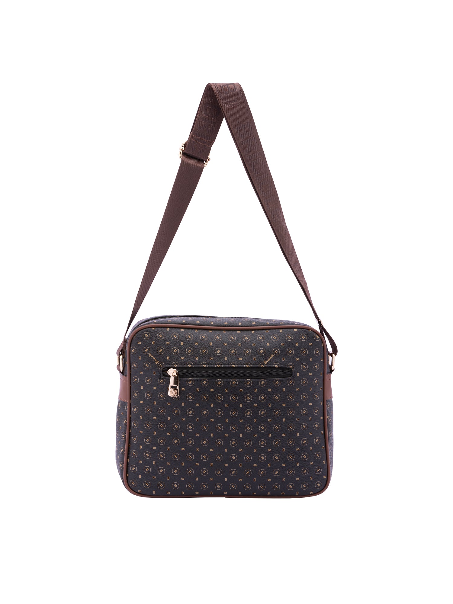 Elowen Borsa a tracolla da donna Ecopelle 4020-BLACK BROWN Briciole