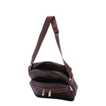 Elowen Borsa a tracolla da donna Ecopelle 4020-BLACK BROWN Briciole