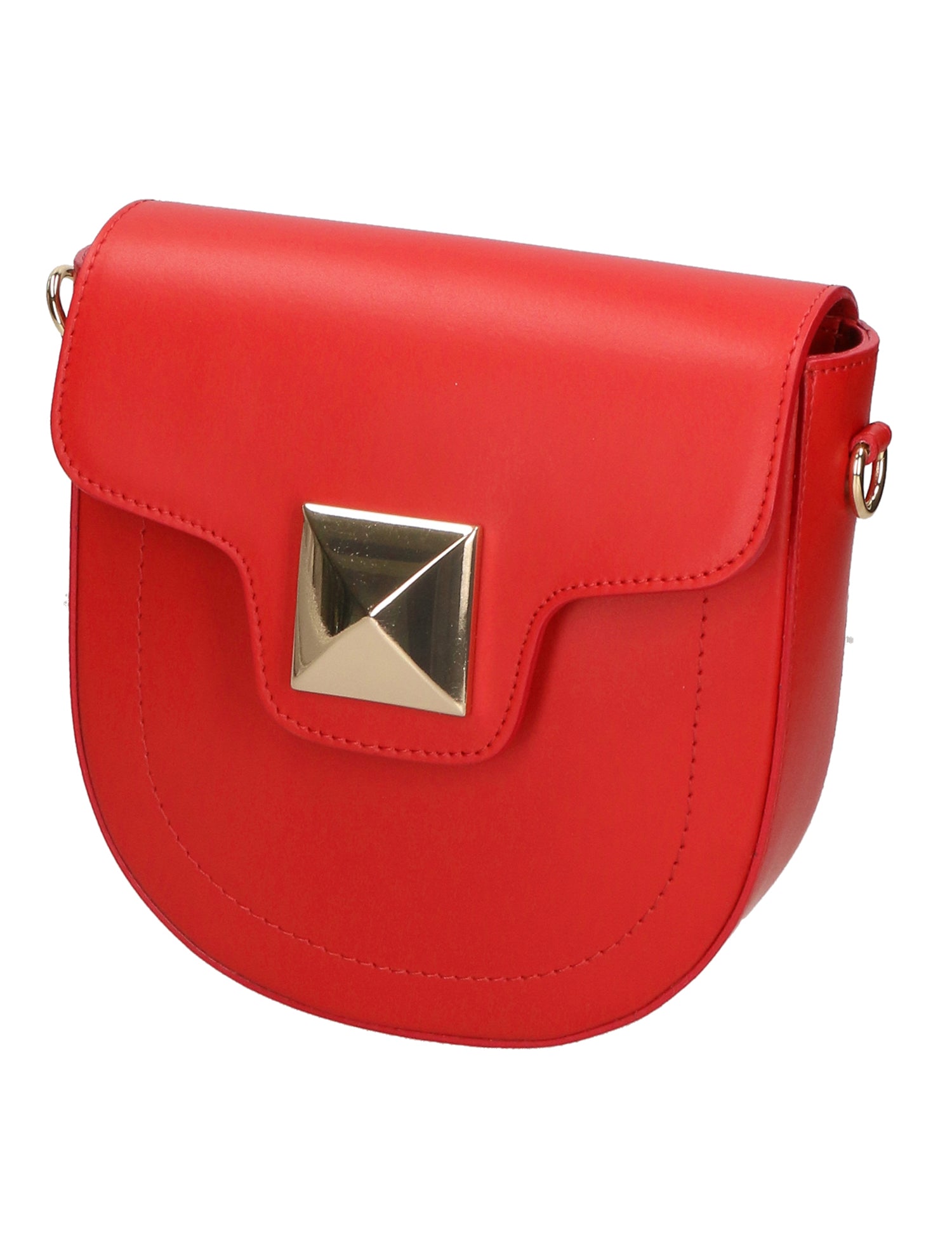 Calista Borsa a tracolla da donna Vera pelle 06014-L214 ROSSO Gave Lux