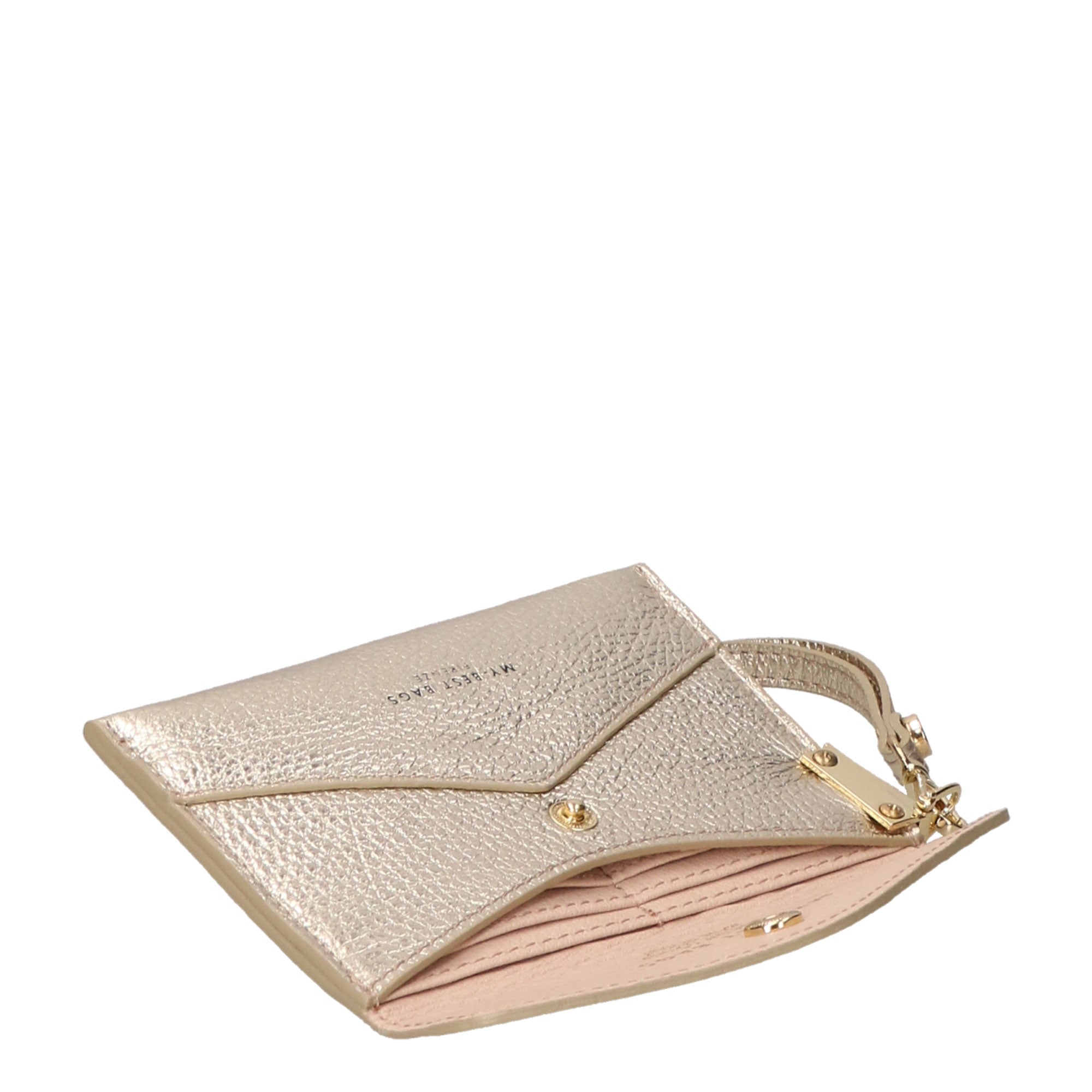 Portafoglio da donna in vera pelle Zip MYB-7049-SS-PLATINO My Best Bag