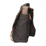 Milena Borsa a tracolla unisex Canvas e vera pelle ZG3009-NERO BLACK Gave Lux