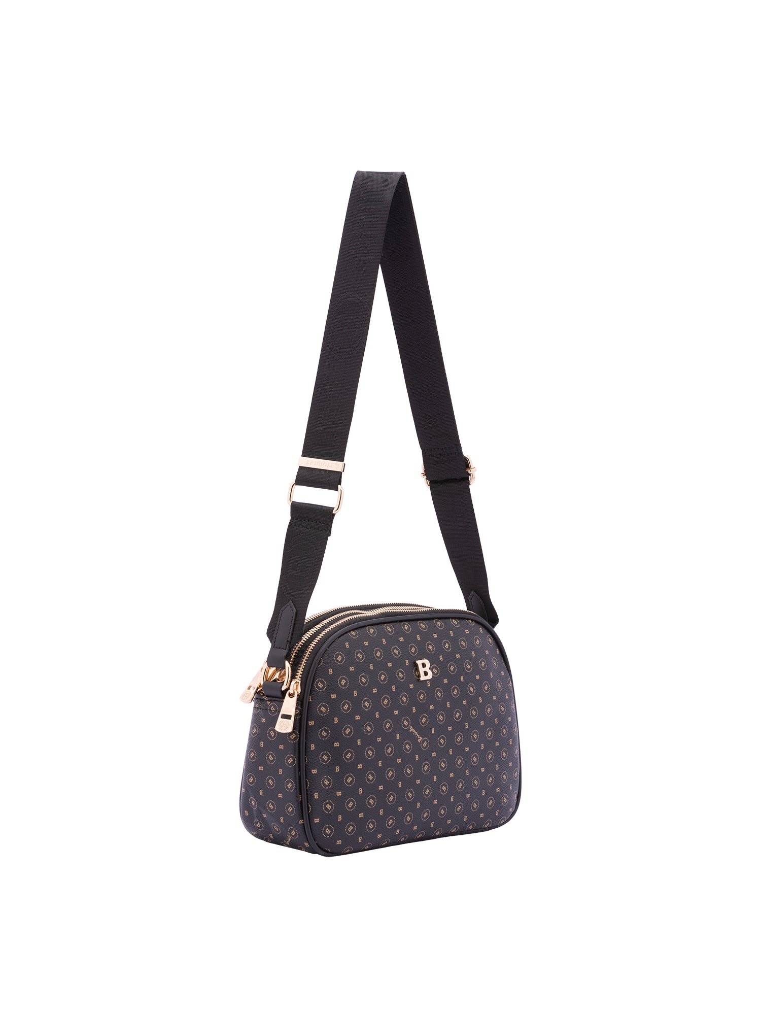 Mantova Borsa a tracolla da donna Ecopelle 4048-BLACK BLACK Briciole